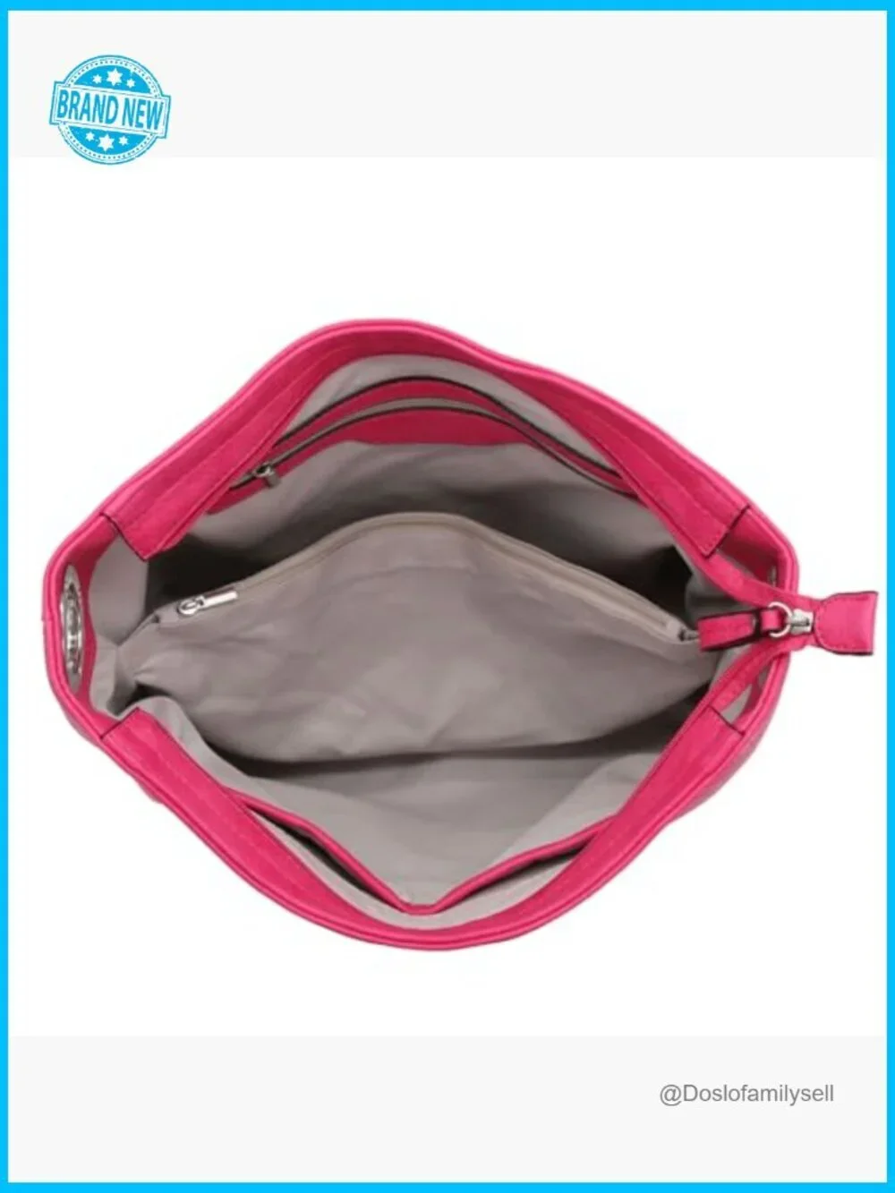 Faux Leather Hobo Shoulder Bag with Big Snap Hook Hardware